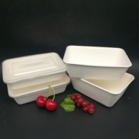 Hot Sale Kompost ierbare Gerichte Zuckerrohr Bagasse Biologisch abbaubare Gemüse fleischs chale