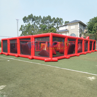 Terrain de paintball gonflable mobile, tente géante pour arène sportive, pour enfants et adultes, promotion publicitaire en plein air, 1 an