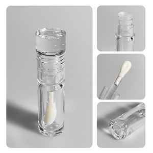 Thấp moq 5.5ml bán buôn Vòng Lip Gloss ống rỗng rõ ràng Son môi container trong suốt lỏng Blush container với bàn chải lớn - Product Image 5