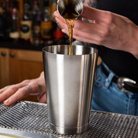 Ensemble de 3 Shakers à Cocktails Boston en Acier Inoxydable 304, Kit de Barman, Ustensiles de Bar, Qualité Alimentaire, Capacité 500/700 ml, Emballage Cadeau