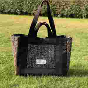 Phụ nữ lớn cuối tuần Tyvek giấy mua sắm Túi Tote Túi xách màu đen - Product Image 6