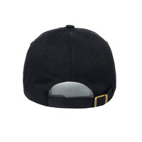 Gorra de Béisbol Personalizada para Papá, 6 Paneles, Sin Estructura, de Sarga de Algodón, Negra, Bordada, Estilo Vintage, Ajustable, Venta al por Mayor, OEM, MOQ Bajo