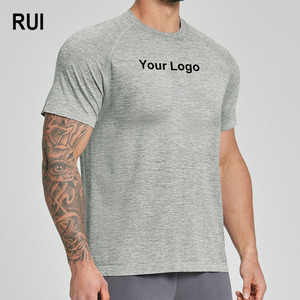 Vêtements de sport pour hommes RUIQUWIN, respirants, à séchage rapide, anti-boulochage, anti-plis, manches courtes, tricotés, sportifs, doux, respectueux de la peau, pour la course à pied - Product Image 1