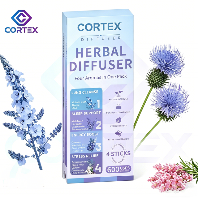 Herbal Diffuser Pen (Paper) for Quit Smoking & Lung Care 600 Uses with Mullein Thyme Mint Extract Breathing Improvement Gift