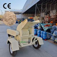 Broyeur à marteaux électrique Weiwei 420 à double alimentation pour sciure de bois, capacité 300-600 kg/h, pour biomasse et litière animale