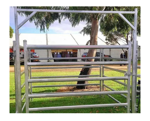 แผงรั้วเหล็กคาร์บอนชุบสังกะสีสำหรับม้า แผงรั้วปศุสัตว์ แผงรั้วปศุสัตว์ชนิดโค รั้วนิรภัย ดีไซน์ทันสมัย ราคาโรงงาน - Product Image 6