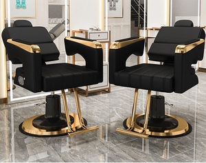 Fauteuil de Barbier Inclinable LE – Chaise Professionnelle de Salon pour Coiffure et Coloration – Fauteuil Pivotant Réglable - Product Image 1