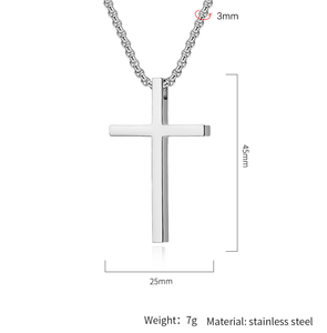 Collar con Colgante <span class=keywords><strong>de</strong></span> Cruz <span class=keywords><strong>de</strong></span> <span class=keywords><strong>Acero</strong></span> <span class=keywords><strong>Inoxidable</strong></span> Chapado en Oro <span class=keywords><strong>para</strong></span> <span class=keywords><strong>Hombre</strong></span> con Cadena <span class=keywords><strong>de</strong></span> Cuerda <span class=keywords><strong>para</strong></span> Fiesta - Product Image 2