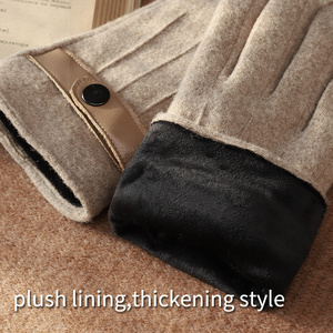 <span class=keywords><strong>Gants</strong></span> <span class=keywords><strong>en</strong></span> <span class=keywords><strong>laine</strong></span> d'hiver pour femmes, compatibles avec les écrans tactiles, esthétiques, chauds, pour le cyclisme, l'usage quotidien, les fêtes, les affaires - Product Image 2