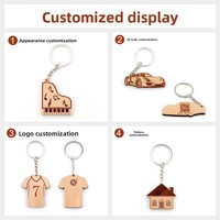 Porte-clés de Noël en bois personnalisé Meicanxiong, pendentif cerf, puzzle créatif avec moins de 50 pièces pour les enfants de 5 à 14 ans, unisexe