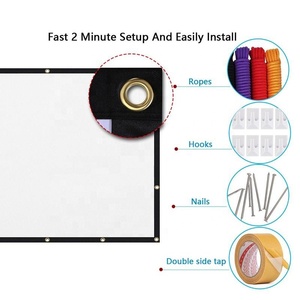 Pantalla de Proyección Portátil Plegable Seeball de 120 Pulgadas 16:9 con Tela de Poliéster, Ganancia de 1.1 y Ángulo de Visión de 160° - Uso en Exteriores - Product Image 5