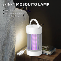 USB Oplaadbare Stille Elektrische Insectenverjager 365nm UV Nachtlampje Golflamp Binnen Insectenwerend Muggenverjager