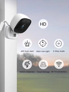 Caméra vidéo <span class=keywords><strong>K7</strong></span> WiFi avec zoom optique 10x-20x, alarme nocturne et sirène, stockage en nuage SD, détection de mouvement - Product Image 6