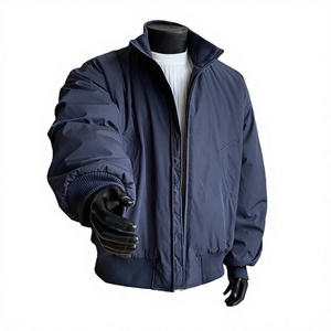 Blouson Bomber Rétro Américain Homme Hiver Col Montant Haut de Gamme Décontracté Ample Épais Imperméable Coupe-Vent - Product Image 3