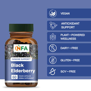 Cápsulas de saúco negras de personalización privada con suplemento de salud, cápsulas para mejorar la función del sistema inmunológico - Product Image 3