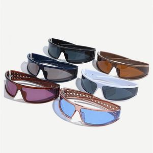 Gafas de Sol con Logotipo Personalizado 2025, Estilo Vintage para Mujer, Gafas de Sol Y2K, Protección UV400, Gafas de Sol con Máscara Negra - Product Image 5