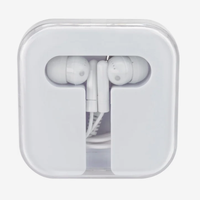 Écouteurs intra-auriculaires promotionnels personnalisés en étui compact, portables, pour cadeaux promotionnels, vente en gros, offres groupées pour les voyages