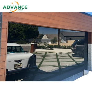 Moderne luxe trempé miroir verre sectionnel automatique commercial aluminium sans cadre <span class=keywords><strong>deux</strong></span> voitures <span class=keywords><strong>portes</strong></span> <span class=keywords><strong>de</strong></span> <span class=keywords><strong>garage</strong></span> pour villas - Product Image 6