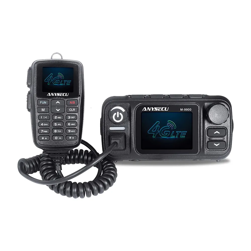 ANYSECU 4G LTE Band and UHF VHF Dual Band 25W M-9900 Cross Band Mobile Radio M-9900 SIM Card mobile