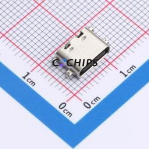 UC01-0B16F10011 USB Connector SMD Connector ( Connector Type: Type-C )( Gender: Female )( Mounting Type: Sink Board ) - Product Image 1