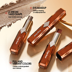 Nouveau Stick d'ombres à paupières tricolore GEGE BEAR 2026 - Couleurs mates/vives/naturelles/perlées/pailletées, haute intensité de couleur, résistant à l'eau - Product Image 6