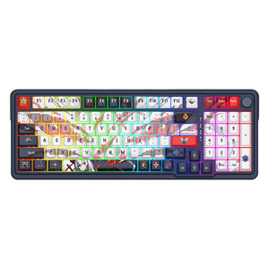 Teclado Mecánico Inalámbrico Tri-Modo Red <span class=keywords><strong>Dragon</strong></span> KS99 con Retroiluminación RGB, USB-C, Interruptores Intercambiables en Caliente, Personalizable, para Juegos - Product Image 2