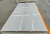 Feuille de marbre UV haute brillance, feuille décorative en PVC, panneau mural en PVC imperméable pour l'amélioration de l'habitat