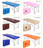 Table de massage pliable portable en cuir PU avec éponge haute densité pour salons de beauté, marque HTong, design contemporain