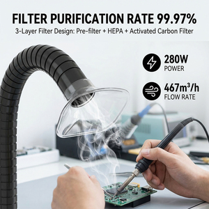 Equipo de Filtración de Aire de Múltiples Etapas DX2000II, Extractor de Soldadura, Máquina Móvil para Eliminar Humo, Polvo y Gases - Product Image 2