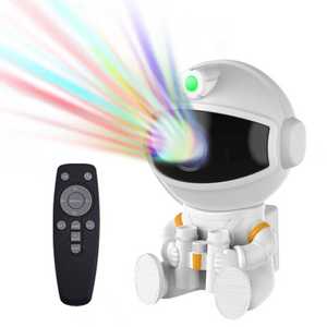 Projecteur <span class=keywords><strong>de</strong></span> lumière nocturne nébuleuse astronaute, projecteur d'étoiles LED ciel étoilé complet avec télécommande, corps en ABS, cadeau d'anniversaire pour chambre d'enfant - Product Image 1
