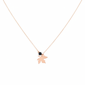 Collier Chic en Argent Sterling 925 Azuris avec Cristal et Motif Feuille, Collection Élégante Fabriquée en Turquie - Product Image 2