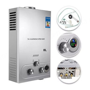 VEVOR Latest 12L Intelligent <b>Tankless</b> Gas <b>Water</b> <b>Heater</b> Natural Gas Heating Boiler for Home Use <b>Water</b> <b>Heater</b> - Product Image 1