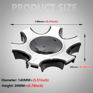 Tapas Centrales para Ruedas de Coche de 140 mm para Land Cruiser Prado 2017-2021, Cubierta Protectora para Llantas, Accesorios para Vehículos, <span class=keywords><strong>Tapacubos</strong></span> - Product Image 3