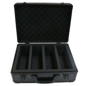4 Row Carbon Fiber/Aluminum <b>Carrying</b> Card <b>Case</b> Graded Sport P S A/BGS/CGC/SGC Card Box - Product Image 2