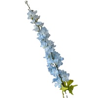 Fleurs artificielles en soie bleu pâle pour mariages, hôtels, décors de plafond et de scène - Roses, hortensias, lys, tulipes