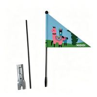 Drapeau de sécurité personnalisé pour vélo, bannière publicitaire en feutre, drapeau triangulaire de sport, drapeau d'avertissement pour vélo, bannière promotionnelle, drapeaux et bannières