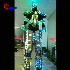 <span class=keywords><strong>Costume</strong></span> de robot géant LED, <span class=keywords><strong>costume</strong></span> futuriste pour spectacle sur scène, pour DJ, spectacle de danse, festival de musique, carnaval, boîte de nuit, défilé, événement - Product Image 3