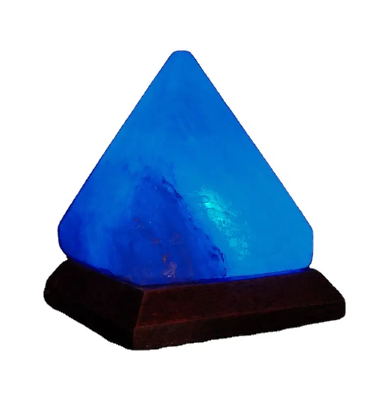 Himalayan Zoutlamp Release Negatieve Ionen Piramide Kristallen Kleuren Veranderende Usb Zoutlamp