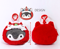 Porte-clés en peluche de coton doux personnalisé en usine - Jouet animal en peluche personnalisé avec des matériaux écologiques