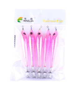 Esca Artificiale Luminosa da Pesca a Forma di Polpo Calamaro Gamberetto con Ancoretta <span class=keywords><strong>per</strong></span> <span class=keywords><strong>Totanare</strong></span> 95mm 6g - Product Image 5