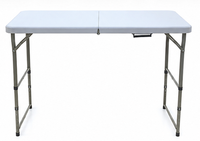 Table pliante réglable en hauteur de qualité commerciale 4FT en HDPE pour événements et traiteur