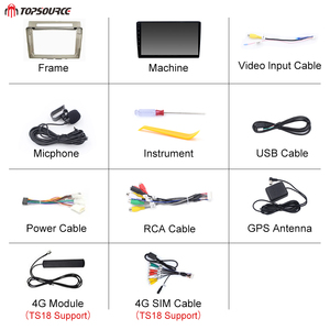 Reproductor multimedia para coche <span class=keywords><strong>Toyota</strong></span> Corolla, navegador GPS, DDP, 4G RAM Core, estéreo, DVD, Android, Carplay automático, almacén <span class=keywords><strong>de</strong></span> Europa y España - Product Image 5