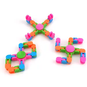 Creative Wacky tracks Fidget Spinner mini Brain Teaser Wacky Tracks Spinner Toy snake puzzle snap and click finger fidget toys