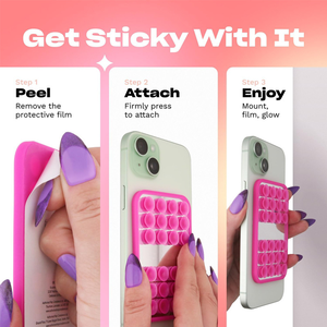 Leyi Aspirateur de téléphone exquis simple face pour filles Utilisation pratique Aspiration de téléphone avec <span class=keywords><strong>miroir</strong></span> pour tablettes <span class=keywords><strong>miroir</strong></span> Tous les téléphones portables - Product Image 6