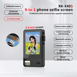 Monitor Selfie Mini Aquina RK-X40S con Pantalla de 2.4 Pulgadas, Batería Recargable Integrada de 1200 mAh, Pantalla Inalámbrica para Vlog con Función Magnética - Product Image 5