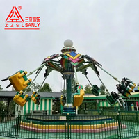 Manège d'extérieur de type chaise suspendue, manège rotatif en spirale, manège à jets d'air pour parcs d'attractions, fabrication chinoise, à vendre