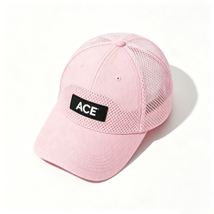 Gorra de béisbol ajustable de malla para perro con logo ACE, diseño deportivo con letras, transpirable, protección UV, sombrero solar común de tela para mascotas - Product Image 2