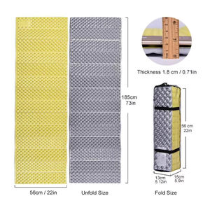 Woqi materasso da campeggio pieghevole portatile IXPE Foam tappetino da campeggio cuscino per dormire leggero colorato - Product Image 5