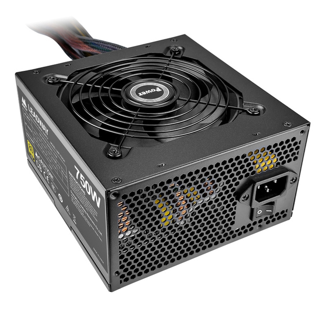 High Quality New Meiji Rated 750W Gold Medal Computer Power Supply (double 8pin/ Leakage Monitoring)