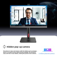 Computadora Todo en Uno Intel de 24 Pulgadas, Windows 11, Negra, con Cámara Telescópica LED de Alta Definición, para Uso en Oficina y Negocios, Ensamblada